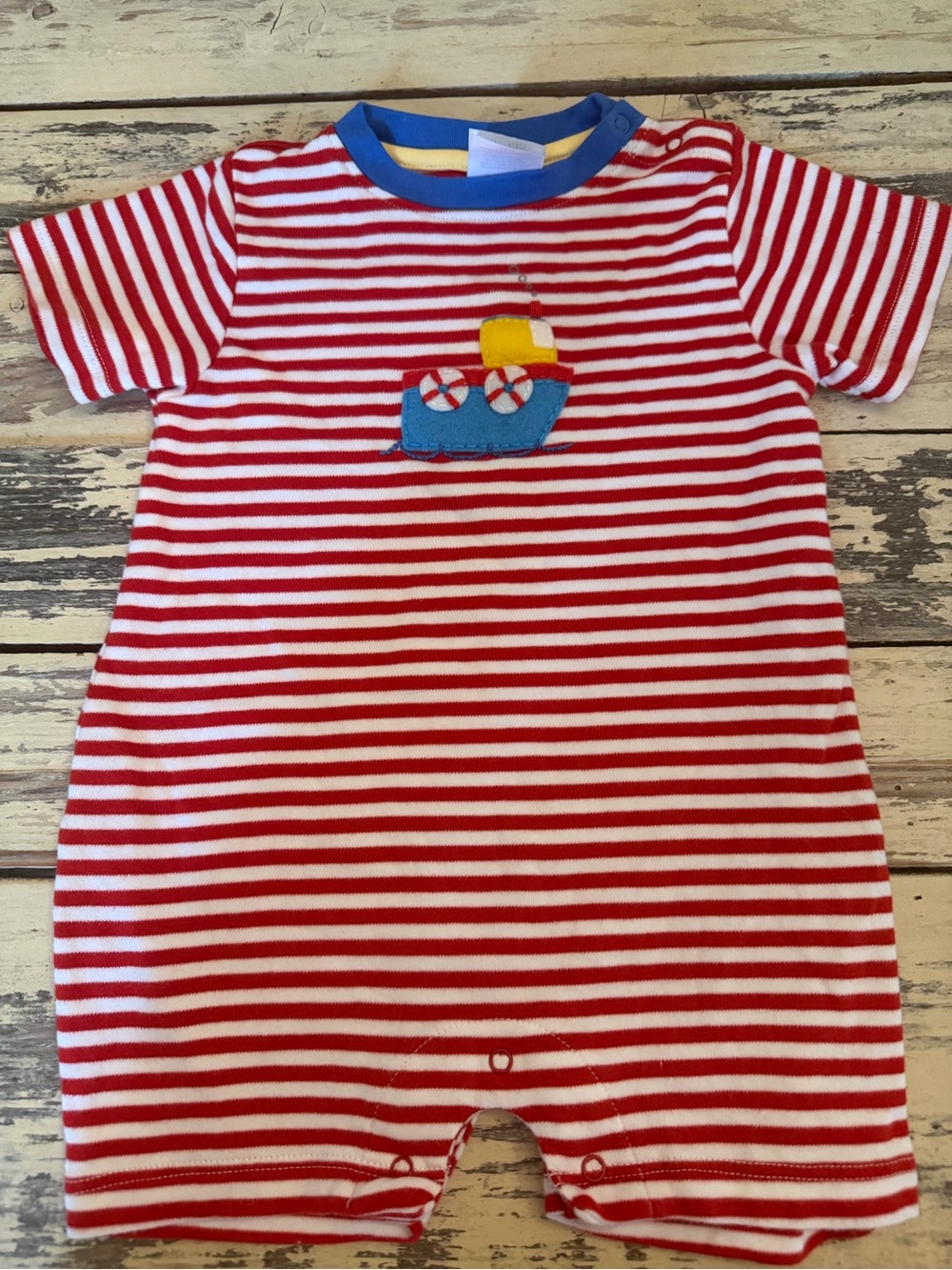 Bella Bliss boat stripe romper